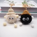 Pikkukuva 5 / 7: Anime Totoro Pehmoavaimenperä Llaveros Mujer Fur Ball Pompom - Perfet black