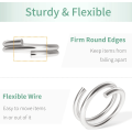 Miniatyrbillede 5 af 5: 100 stk. 10 mm Double Loop Mini Split Jump Ringe Små metalringe Forbindelser til smykker Halskæde Armbånd Øreringe- Perfet