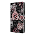 Miniatyrbild 4 av 5: Kompatibelt med Samsung Galaxy A56 5G Läderfodral Mönstertryck Plånboksställ Flip Telefonfodral - Perfet Chinese Rose