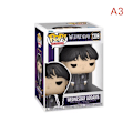 Miniatyrbild 2 av 6: Dark Wednesday Addams Family Action Figur nyckelring - Perfet A3