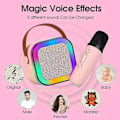 Miniatyrbillede 3 af 5: Mini Karaoke Maskine, Mini Karaoke Maskine med 1/2 Trådløs Mikrofon - Perfekt purple Single microphone