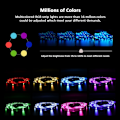 Miniatyrbillede 5 af 10: LED Strip Light RGB 5050/SMD2835 Flexible Ribbon DIY Led Light Strip RGB Tape Diode DC 12V bluetooth julebelysning - Perfet 5050 20m 44key 0 - 5W