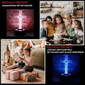 Miniatyrbild 9 av 9: Kristus Jesus kors 3D optisk illusion LED sovrum dekor Tab