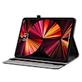 Miniatyrbillede 2 af 5: Læder Etui Kompatibelt med iPad Air 11 (2025) (2024) Air (2022) (2020) Pro 11 (2022) Mønsterprintet Tablet Co-Perfet Pink Butterfly