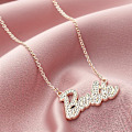 Miniatyrbild 7 av 7: Barbie Crystal Script logotyp halsband-perfet Gold