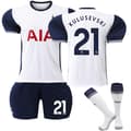 Tottenham Hotspur hemmatröja för barn, säsongen 2024-2025, nummer 21, Kulusevski 26
