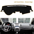 Miniatyrbillede 1 af 5: Passer til Kia Forte 2009 2010 2011 2012 2013 TD Anti-skridsikker måtte instrumentbræt dæksel solskærm instrumentbræt tæppe Cerato Vivaro Koup-Perfet Left Drive - Brown