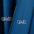 Miniatyrbillede 3 af 5: Luksuriøse termisk isolerede gardiner, tykke, solide, effektive mørklægningsgardiner - Perfekt Royal Blue W 39x H 55 100cm*140cm