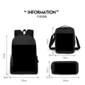 Miniatyrbillede 2 af 2: 3stk/ sæt fodboldstjerne Lionel Messi rygsæk elev skoletaske Y P3- Perfet P3 Backpack + Satchel