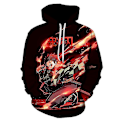 Miniatyrbillede 1 af 2: Børne Drenge Piger Demon Slayer Print Hoodie Sweatshirt Langærmet Casual Hættetrøje Top Gave - Perfekt 33 7-8 Years