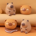 Miniatyrbillede 3 af 8: Tegnefilm Dejlig Capybara Kawaii Soft Adhesive TPR Slow Rebound T- Perfet A