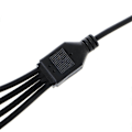 Miniatyrbillede 4 af 5: PC Bundkort 5V 3-polet 12V 4-polet til AURA RGB Fan Stik Multi-Connector Kabel - Perfet Female head One part two