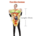 Miniatyrbilde 1 av 5: Par Pizza Croissant Donut Jordbær Avokado Tunfisk toast Kostyme Karnevalskostyme Mat Halloween Kostyme for Voksne - Perfekt Pizza