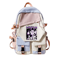 Pikkukuva 3 / 4: Japan Anime Jujutsu Kaisen Choso Koululaukut Ortopediset Repput Teini-ikäisille Koululaukut Pojille Tytöille Repput Piirroslaukut Mochila-Perfet Beige
