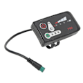 Miniatyrbillede 3 af 4: Elektrisk Cykel LED Strømdisplay Panel Elektrisk Cykel Modifikation Display Meter med Vandtæt 5p Hanstik til 22,2 mm Styr - Perfekt 48V