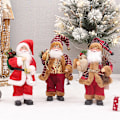 Miniatyrbillede 2 af 4: Jule julemanden dukke vindue dekoration stående stilling Randomly 3pcs 30cm