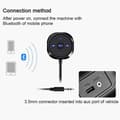 Miniatyrbillede 4 af 5: Bluetooth Bilsæt Bluetooth Modtager, Bluetooth Håndfri Lydadapter Indbygget Mikrofon Luftventil Klips, 2.1A USB Biloplader-Perfekt