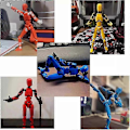 Miniatyrbild 5 av 5: Dummy13 Magnetisk Actionfigur Set, 3D Magnetisk Actionfigur Set - Perfekt Black color