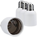 Miniatyrbild 1 av 5: 4x Sockeladapter - E27 till E40 Sockelomvandlare - E40 Baslampahållare Adapter för Halogen LED-lampa - Perfekt