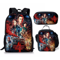Miniatyrbillede 2 af 2: Stranger Things4 Student Skoletaske Børne Unisex Rygsæk Madpakke - Perfet 2 Take meal backpack
