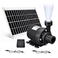 Pikkukuva 3 / 5: 50W aurinkovesipumppu 800L/H DC12V aurinkovesilähdepumppu hiljainen puutarhaan perheen vesilähteeseen - Täydellinen