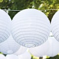 Miniatyrbilde 4 av 5: 12 stk Papirlykter Multifargede Dekorative Runde Papirlykter for Festivalfest Jubileum med 4 Størrelser - Perfekt White