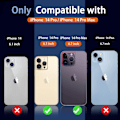 Pikkukuva 6 / 6: [3+3 Pack] Iphone 14 Pro ja Iphone 14 Pro Max -kameralle - Perfet