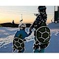 Miniatyrbild 4 av 5: Skyddsredskap för skidåkning, skridskoåkning, snowboard - Söt Sköldpadda Matta - Perfekt Yellow Kid Hip