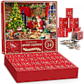 Miniatyrbillede 5 af 6: Adventskalender 2023 julepuslespil - julemanden forbereder oplægsholder, 24 æsker-1008 brikker til børn 1