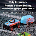 Miniatyrbild 4 av 5: Mini RC Monster Truck USBC Laddningsbart Chassi med Trailer, 1:64 Skala Legering Perfekt Grey