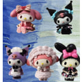Miniatyrbild 4 av 4: Kuromi Melody Tea Party Sanrio Capsule Doll Figur DIY Tårtbakningsdekoration (Sanrio 5 Tea Party)