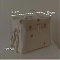 Miniatyrbillede 11 af 11: Pusletaske Mumitaske HVID