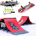 Miniatyrbillede 3 af 5: Finger Skateboards Skatepark Ramp Dele, Dæk, Sport Spil til Børn - Perfekt A