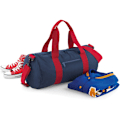 Miniatyrbillede 4 af 5: Bagbase Plain Varsity Barrel / Duffle Bag (20 liter) - Perfet French Navy/Classic Red One Size