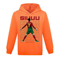 Miniatyrbillede 1 af 2: Julegaver Cristiano Ronaldo Hoodie VM Nr. 7 Fodboldstjerne Hoodie Piger Drenge Hættetrøje Trøje Topper Børn Teenagere-Perfekt Orange 3-4years