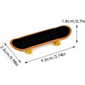 Miniatyrbilde 3 av 5: 9-delers skatepark kit gripebrett, mini finger skateboard og rampe - Perfet