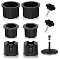 Miniatyrbillede 1 af 5: 8 stk. Paraplyfod Stand Hul Ring Prop Dæksel og Hætte Terrasse Paraplyfod Reservedele Stand-Perfet