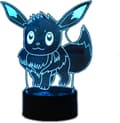 Tecknad Anime Eevee Nattlampa 3D Illusion Ljus LED Bord
