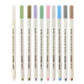 Miniatyrbillede 4 af 10: 10 farver epoxyharpiks tegnepen Permanent markør omrids Perlemor maling pen Resin pad farveblyant DIY håndværk - perfekt