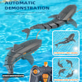 Miniatyrbild 6 av 6: Smart Rc Shark Whale Spray Vatten Rolig leksak Fjärrkontroll Båtfartyg Ubåtsrobotar Fisk Elektriska leksaker för pojkar Barn- Perfet rc spot whale