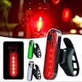 Miniatyrbillede 4 af 5: LED Cykelbaglygte USB Genopladelig Cykel Baglygte Vandtæt Cykellygte med 4 Tilstande Kompatibel med Natkørsel - Perfekt Green Tetrapak