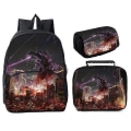 Miniatyrbilde 2 av 5: Godzilla Vs Kong Trepart Godzilla Vs. Kong 16" rund bag Style 8 - Perfet