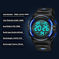 Miniatyrbild 5 av 6: Watch, Watch för 6-15 år gamla pojkar, Digital Sport - Perfet