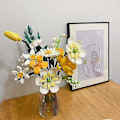 Miniatyrbillede 1 af 3: Romantisk Blomsterbuket Byggeklodser Legetøj DIY Hjem Dekoration Pottet Illustration - Perfekt Lavender