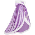Pikkukuva 1 / 5: Kaksisivuinen viitta aikuisille ja lapsille, pääsiäisen, Halloweenin, jouluviitan naamiaisasu vampyyri noita velho cosplay viitta - Täydellinen Purple 140cm