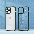 Miniatyrbillede 2 af 3: Frosted Telefon Cover til 14 Pro Max, iPhone 14, iPhone, 14 Plus, iPhone 14 Pro-Perfet dark green iPhone 14