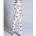 Miniatyrbillede 1 af 5: Butt Flap Lingerie Jumpsuit Kvinder Onesie Pyjamas Bagside Knapper Bodycon Nattøj Voksne Onesies Combinaison Pyjama Femme Høj Kvalitet-Perfet A L