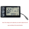 Miniatyrbillede 3 af 5: 24V 36V 48V 60V Vandtæt LCD Display S866 Controller Panel Instrumentbræt Elektrisk Cykel Display til El-Perfet