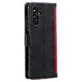 Miniatyrbillede 5 af 5: til Samsung Galaxy A36 5G Wallet Case Stand Læder Telefon Cover - Perfet Red