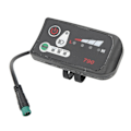 Miniatyrbillede 2 af 4: Elektrisk Cykel LED Strømdisplay Panel Elektrisk Cykel Modifikation Display Meter med Vandtæt 5p Hanstik til 22,2 mm Styr - Perfekt 48V
